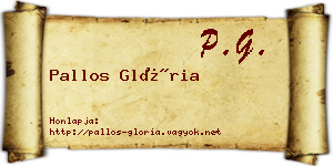 Pallos Glória névjegykártya